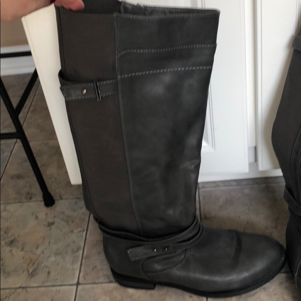 Gray Riding Boots - Picture 2 of 3